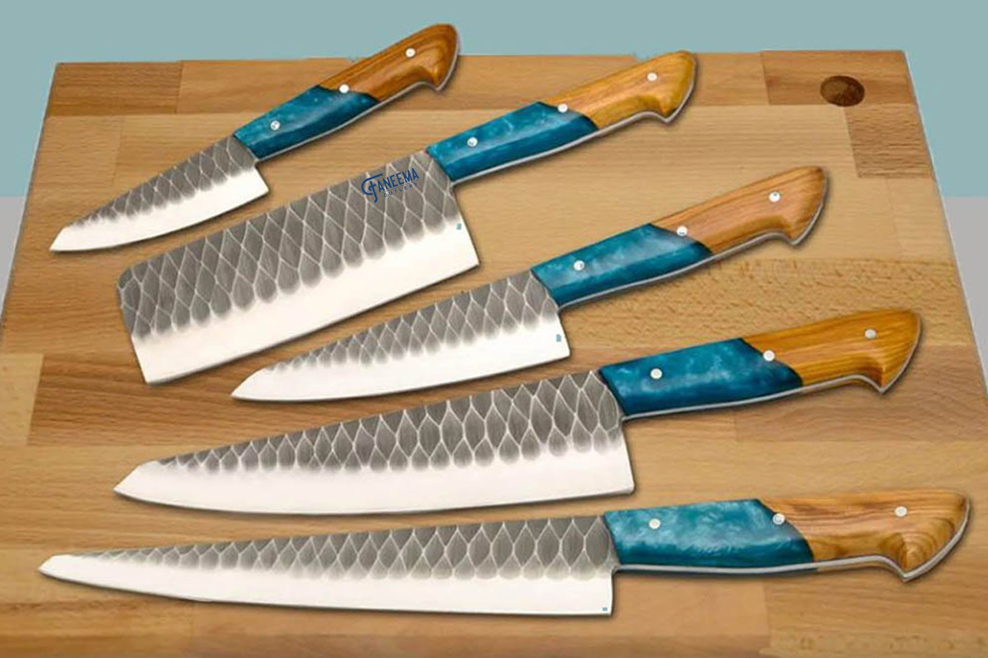 Ginsu Gourmet Chikara Series Forged 8-Piece Japanese Steel Knife