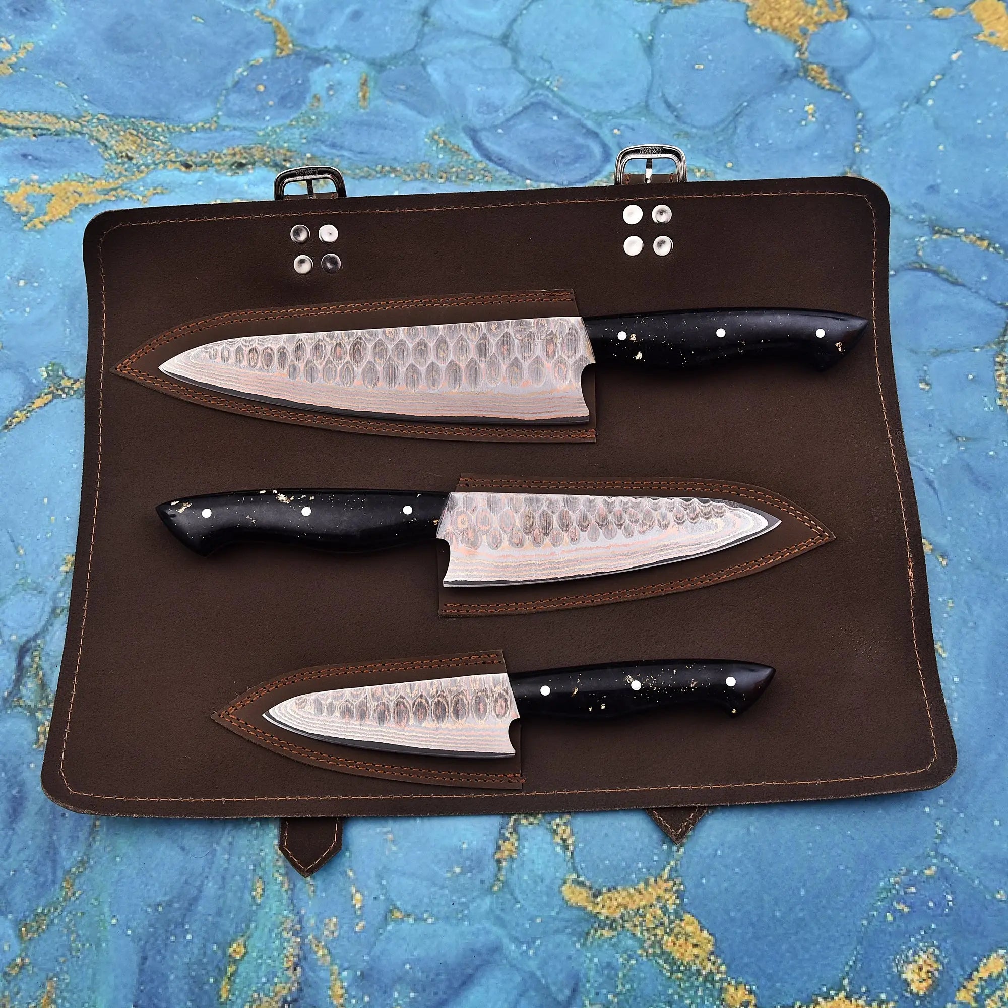 copper brass 3 pcs set Faneema Cutlery