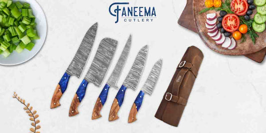 Damascus Steel Knife Set