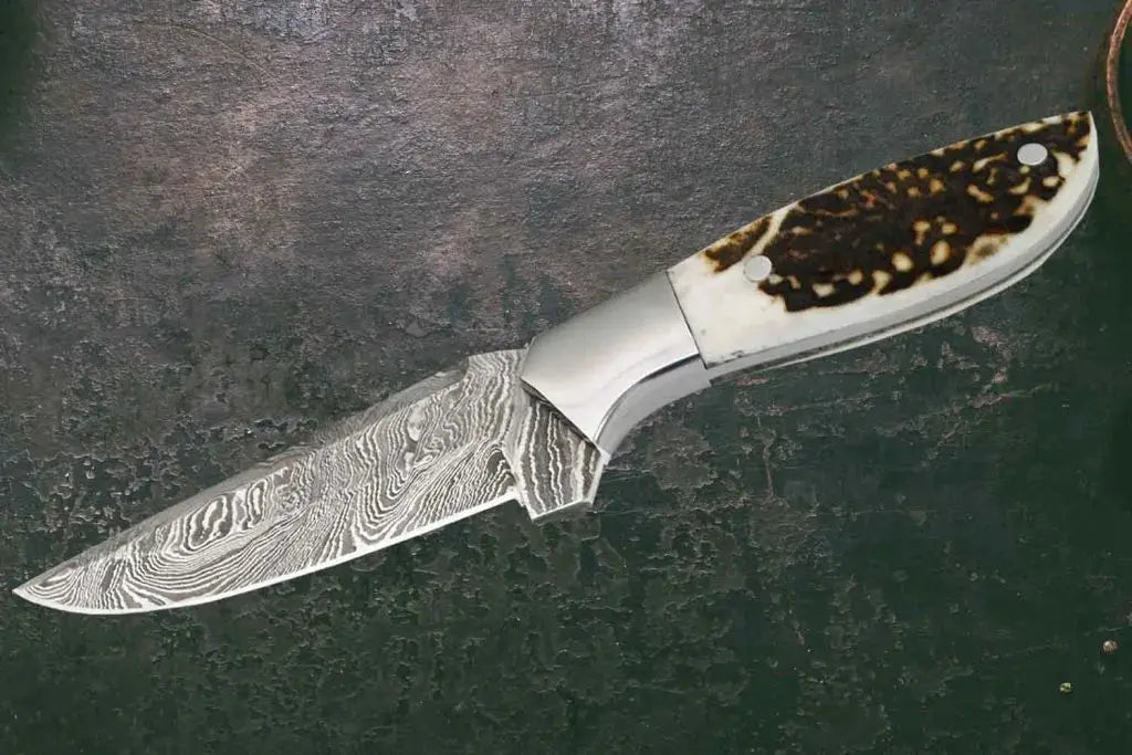 Damascus Steel Outdoor Knife | Faneema Cutlery.