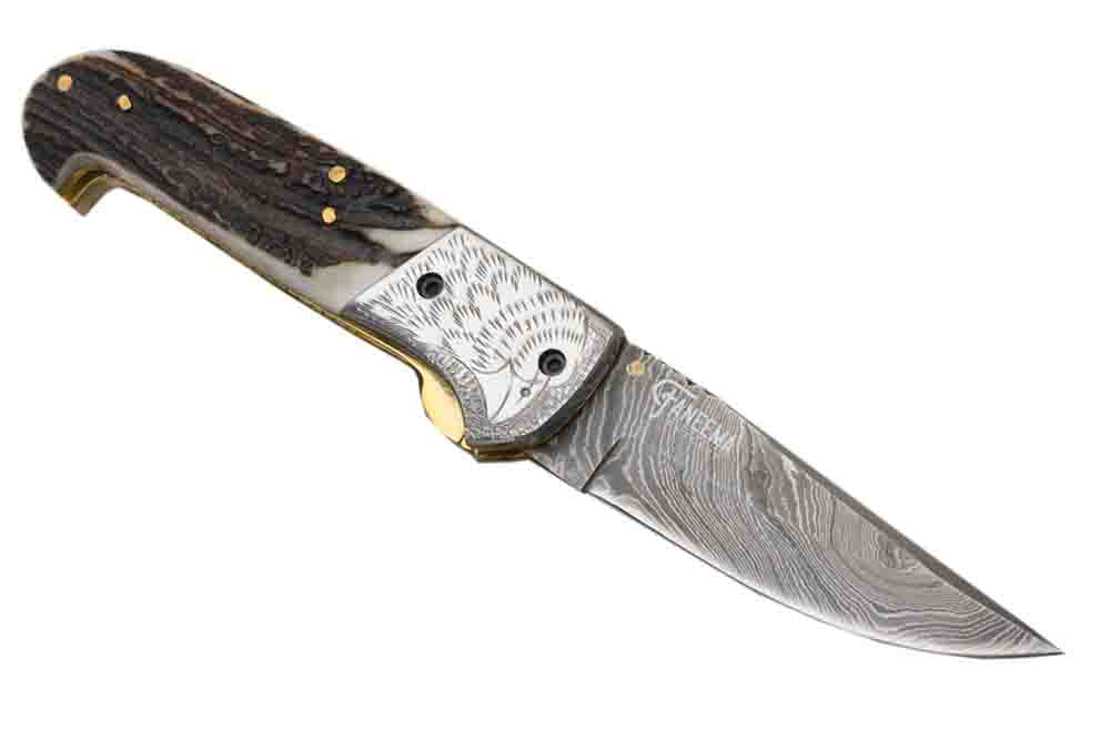 ELKO | Pocket Knife | Damascus Blade | Razor Sharp | Perfect Gift