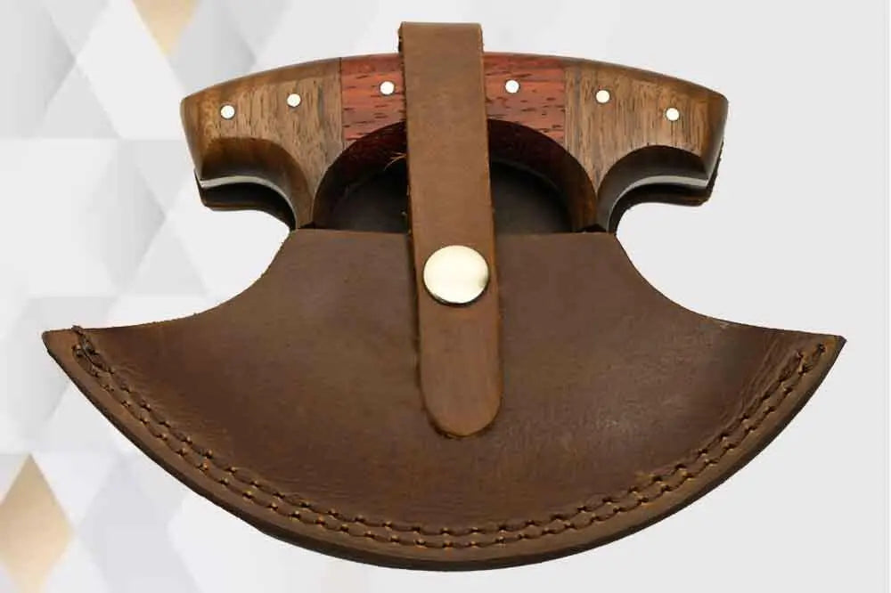 Alaskan Ulu with leather sheath