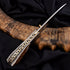 Lida  | Damascus Folding Knife | High Carbon Damascus Handle
