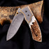 Lida  | Damascus Folding Knife | High Carbon Damascus Handle
