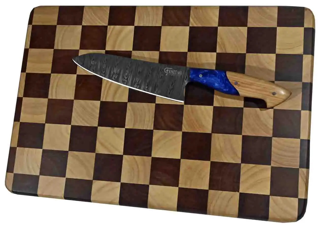 Lena |  Checker Cutting Board | Faneema Cutlery Faneema Cutlery