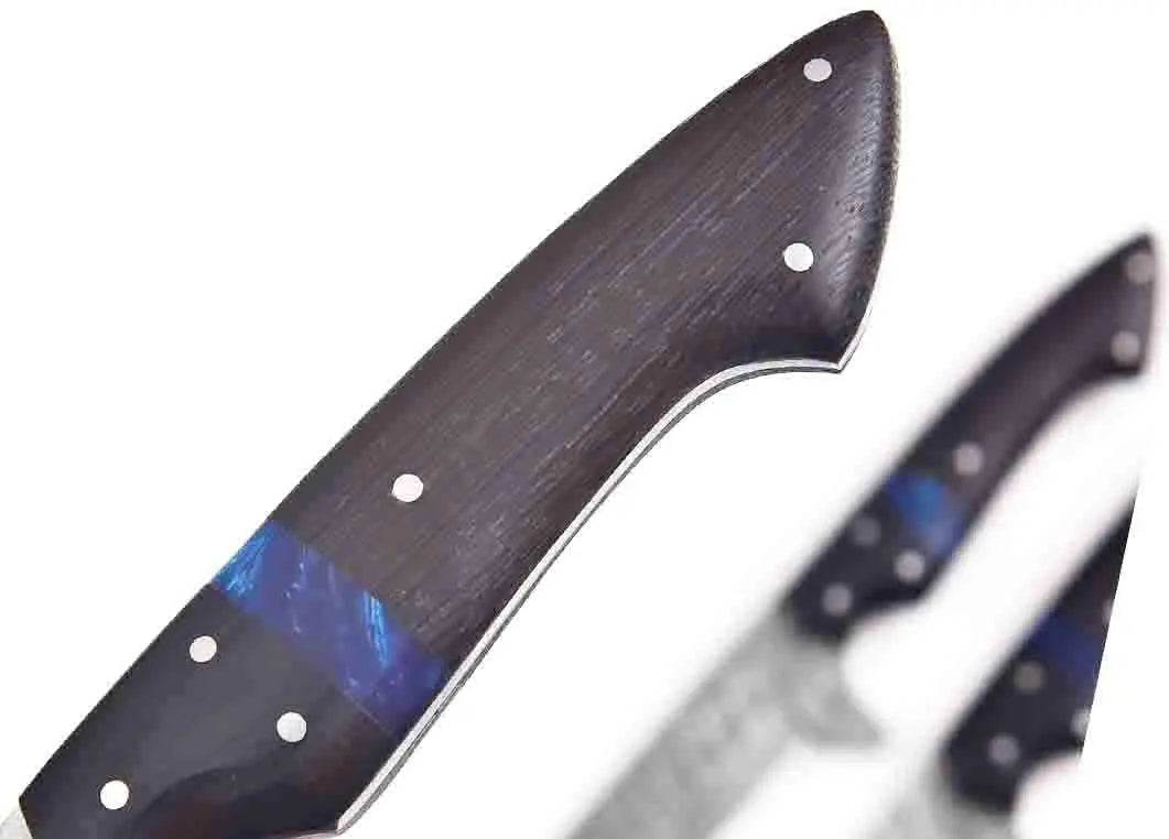 Smoky | Damascus Knife Set | Precise and Smooth | Faneema Cutlery.