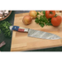 Damascus steel chef knife with American flag handle