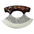 Faneema traditional ulu knife with curved hammered steel blade