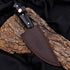 Janeema Couter hand-forged durable 440c hunting knife in leather sheath