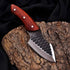 Janeema Couter hand-forged durable 440C hunting knife with hammered blade
