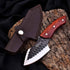 Janeema Couter hand-forged durable 440C hunting knife with hammered blade