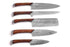 Set of Faneema Cutlery kitchen knives featuring high quality knives for cooking with wooden handles