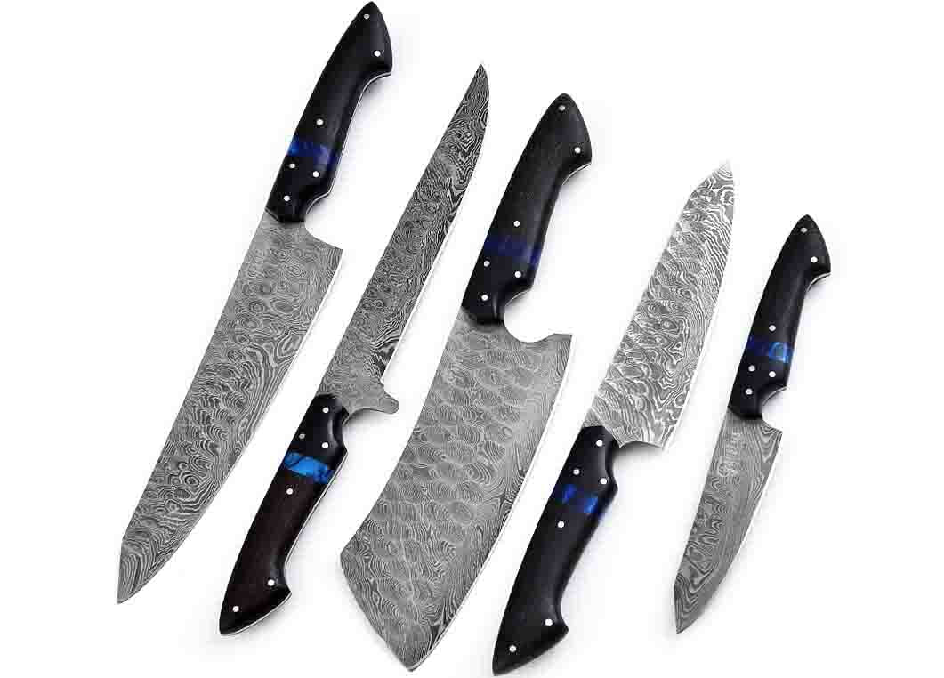 Smoky | Damascus Knife Set | Precise and Smooth | Faneema Cutlery