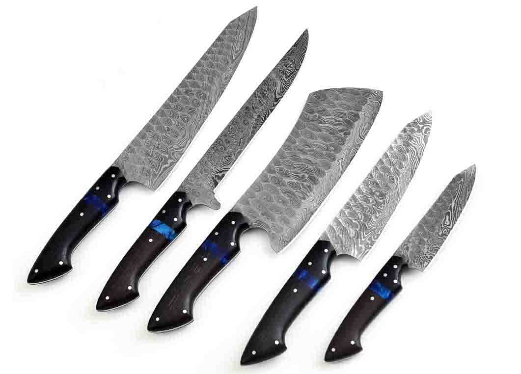 Smoky | Damascus Knife Set | Precise and Smooth | Faneema Cutlery