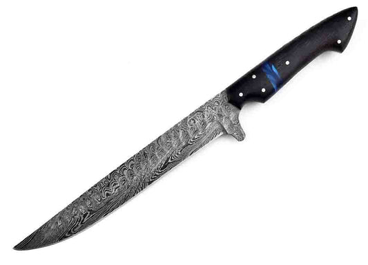 Smoky | Damascus Carving Knife | Precise and Smooth | Faneema Cutlery