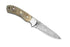 Faneema Cutlery outdoor knife with patterned Damascus steel blade and horn handle best Damascus steel knife for hunters